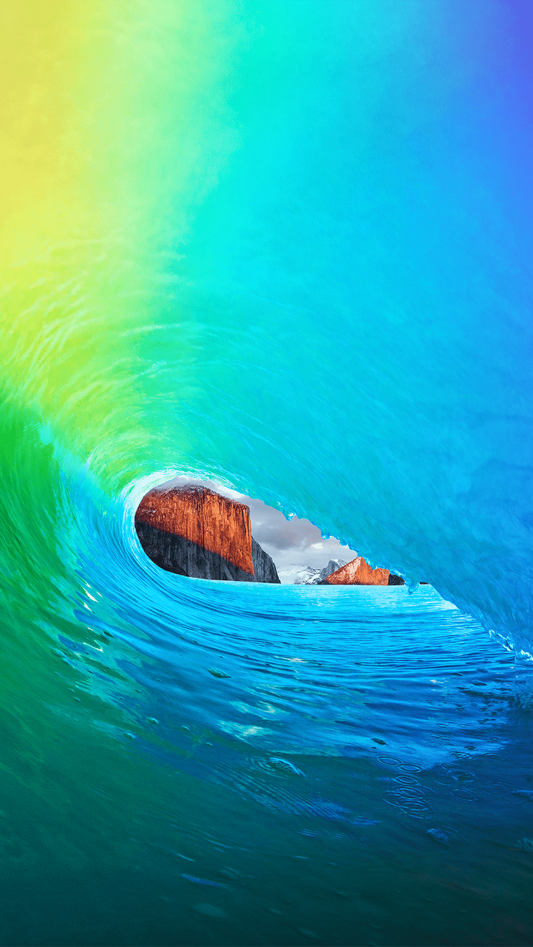 1080x1920 IOS 9 Wave Wallpaper