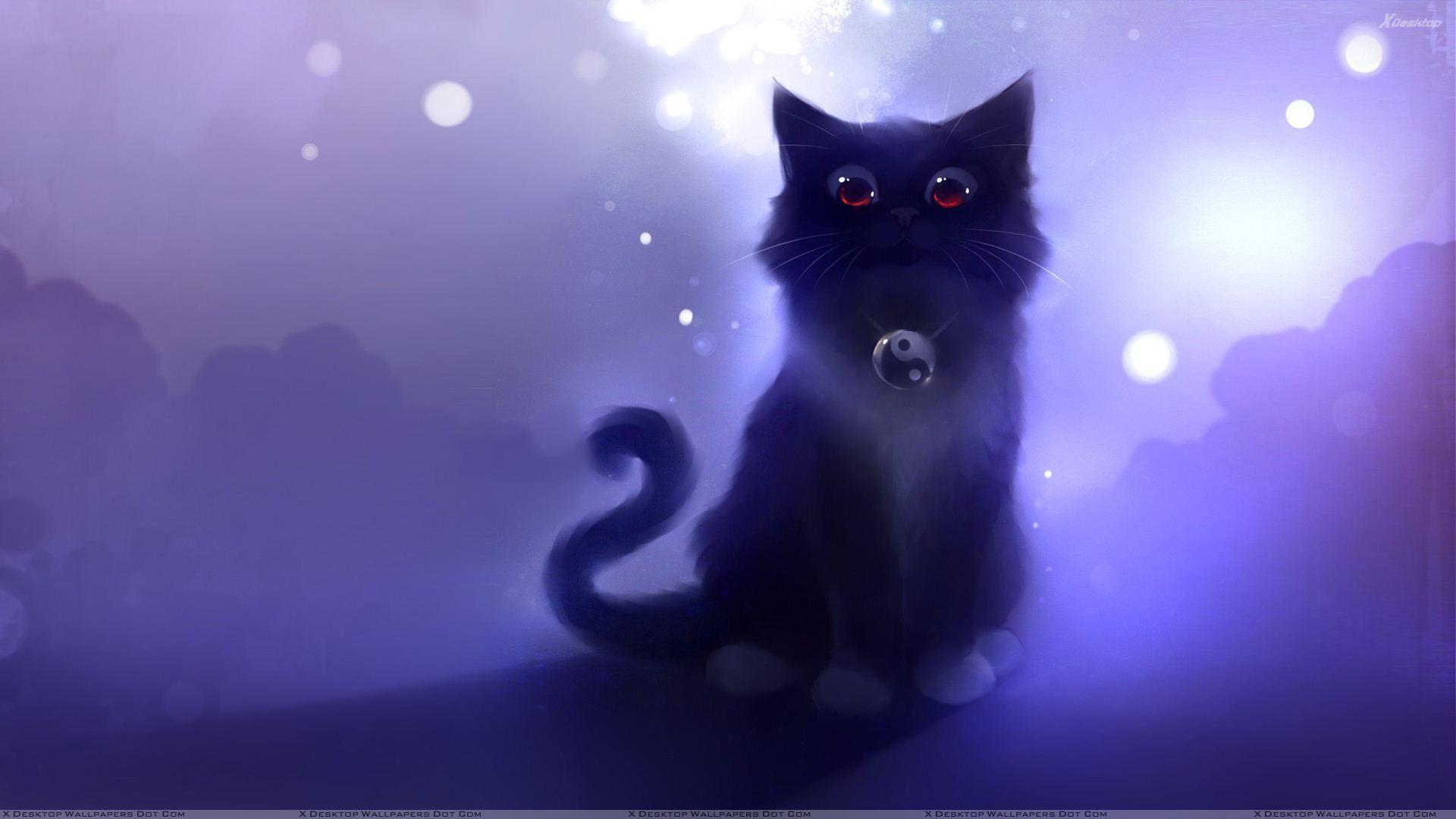 1920x1080 Cartoon Cat Wallpaper Download