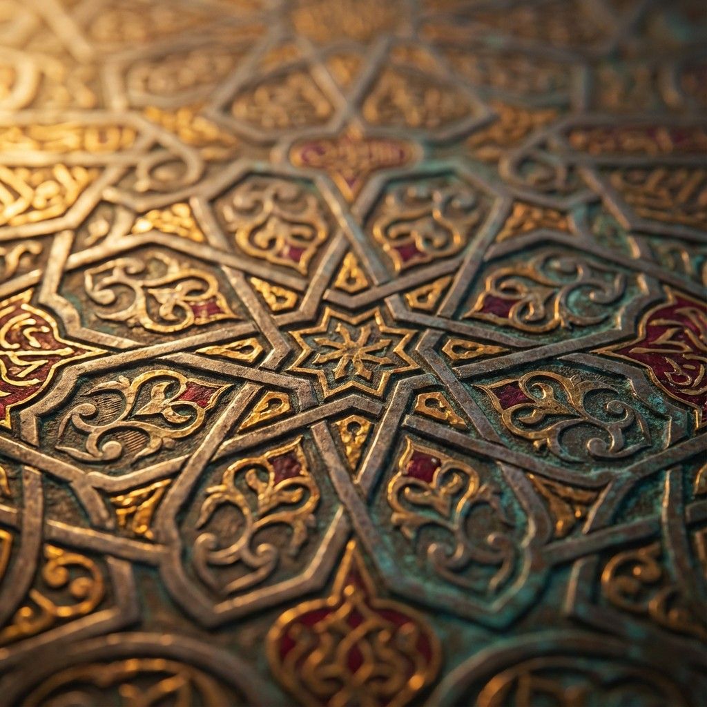 1024x1024 Download Ancient Islamic Artistry Image, Geometric, Pattern