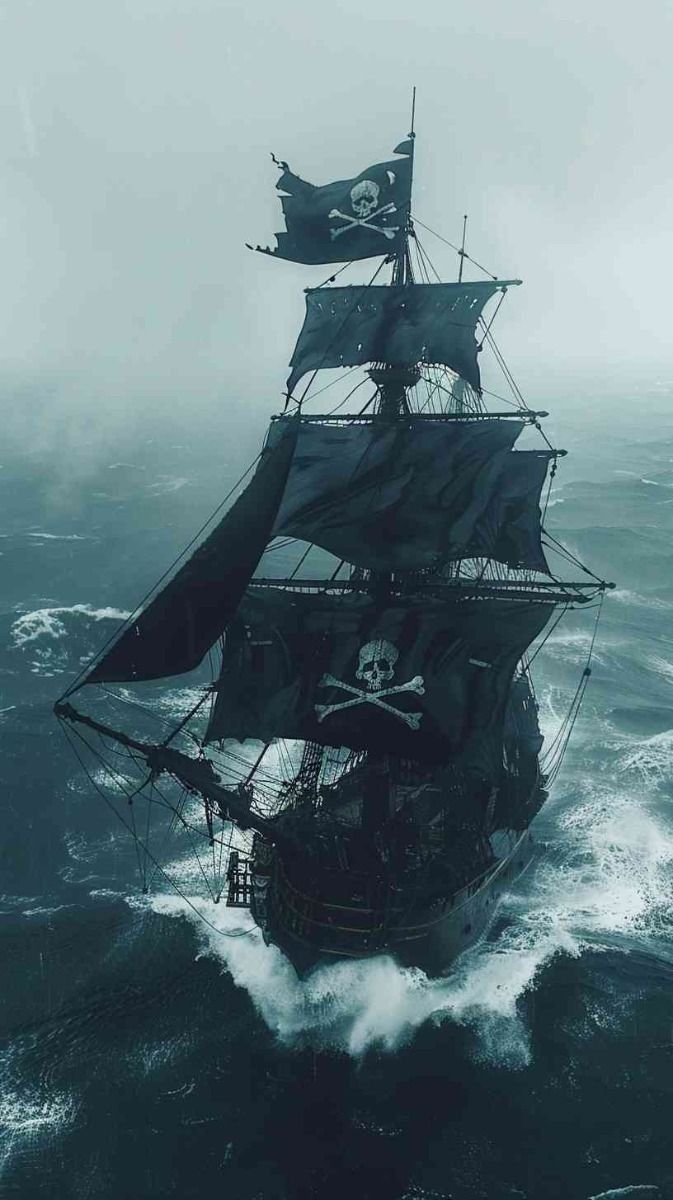 673x1200 Pirate ship in sea. Old sailing ship wallpaper, Pirate ship background wallpaper, Boats wallpaper