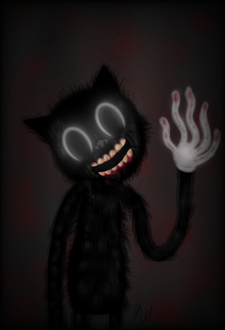 960x1404 Reddit cartoon cat art i made. Im super proud of this. Creepy cat, Cartoon cat drawing, Cartoon cat