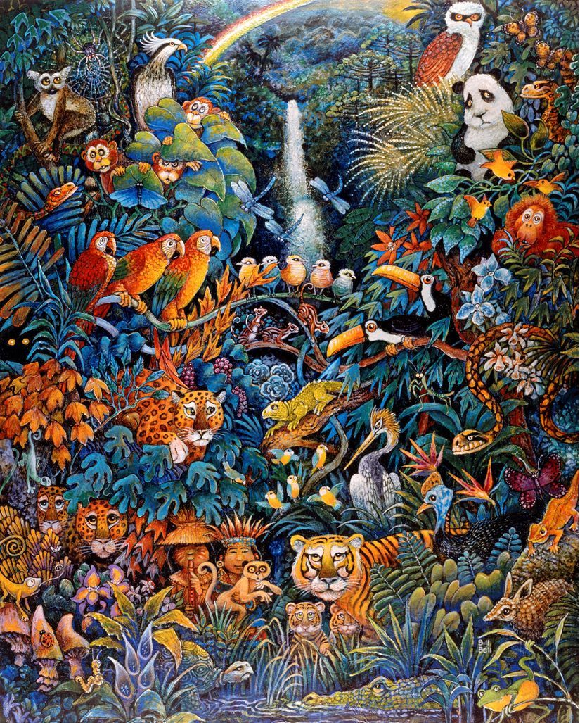 825x1027 Rainforest Wall Mural
