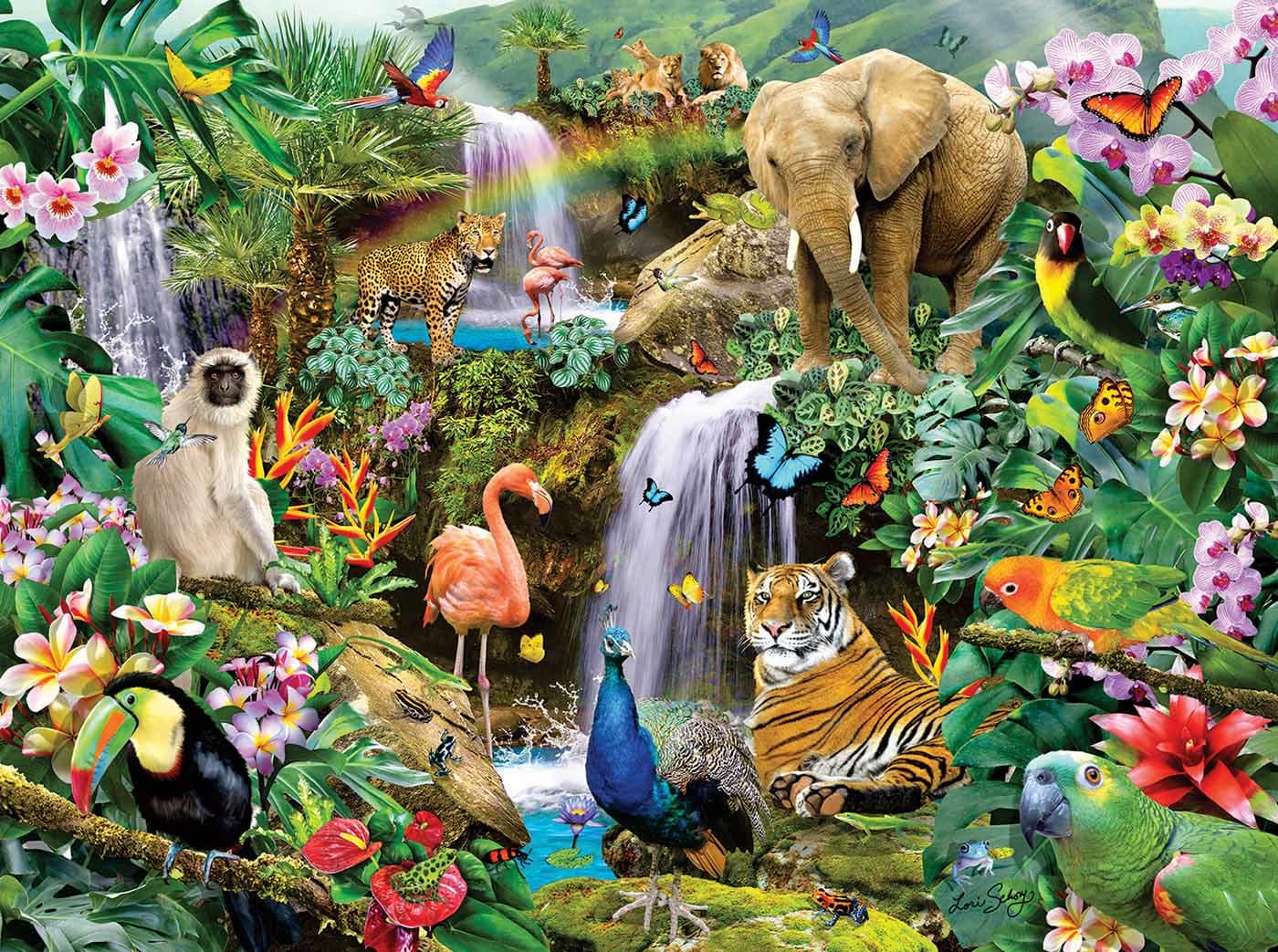 1400x1043 Secret Rainforest Piece Jigsaw Puzzle