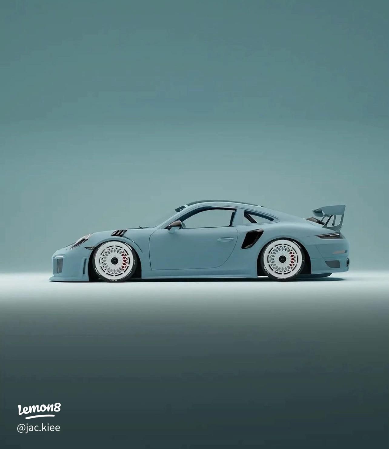 1284x1482 Obsessed with This Matte Baby Blue Porsche 911 GT2 RS!