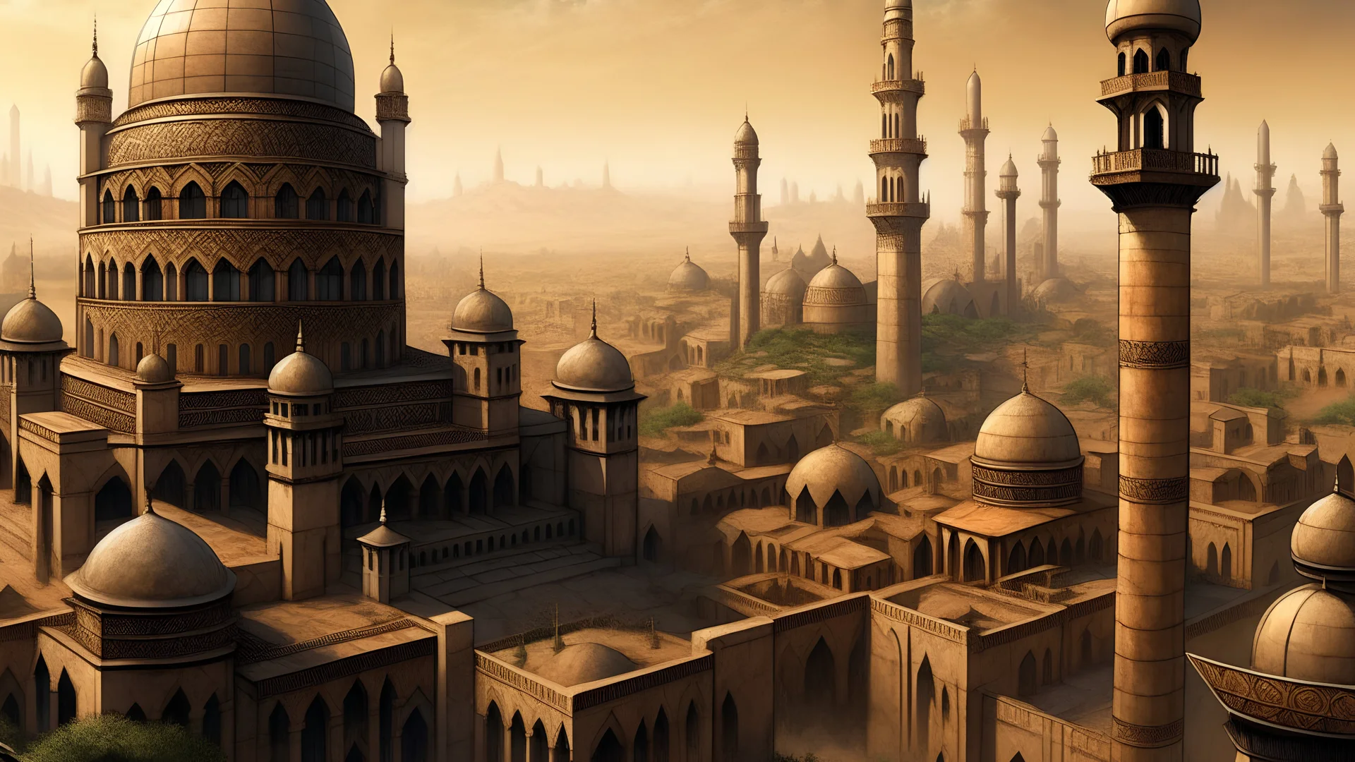 1920x1080 An Arab city from ancient times, full