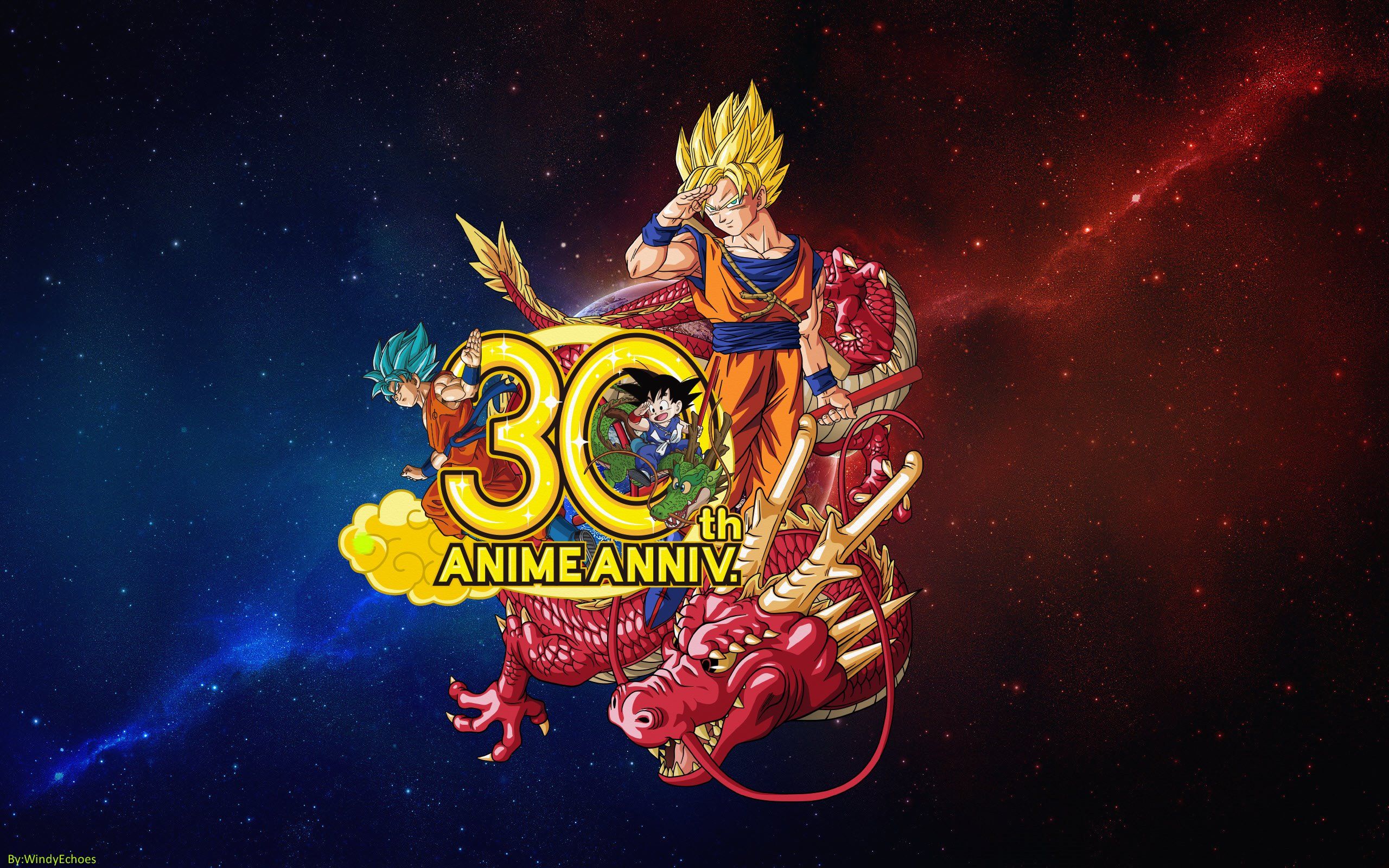 2560x1600 Dragon Ball Z 30th Anniversary HD Anime Wallpaper Celebrationx1600