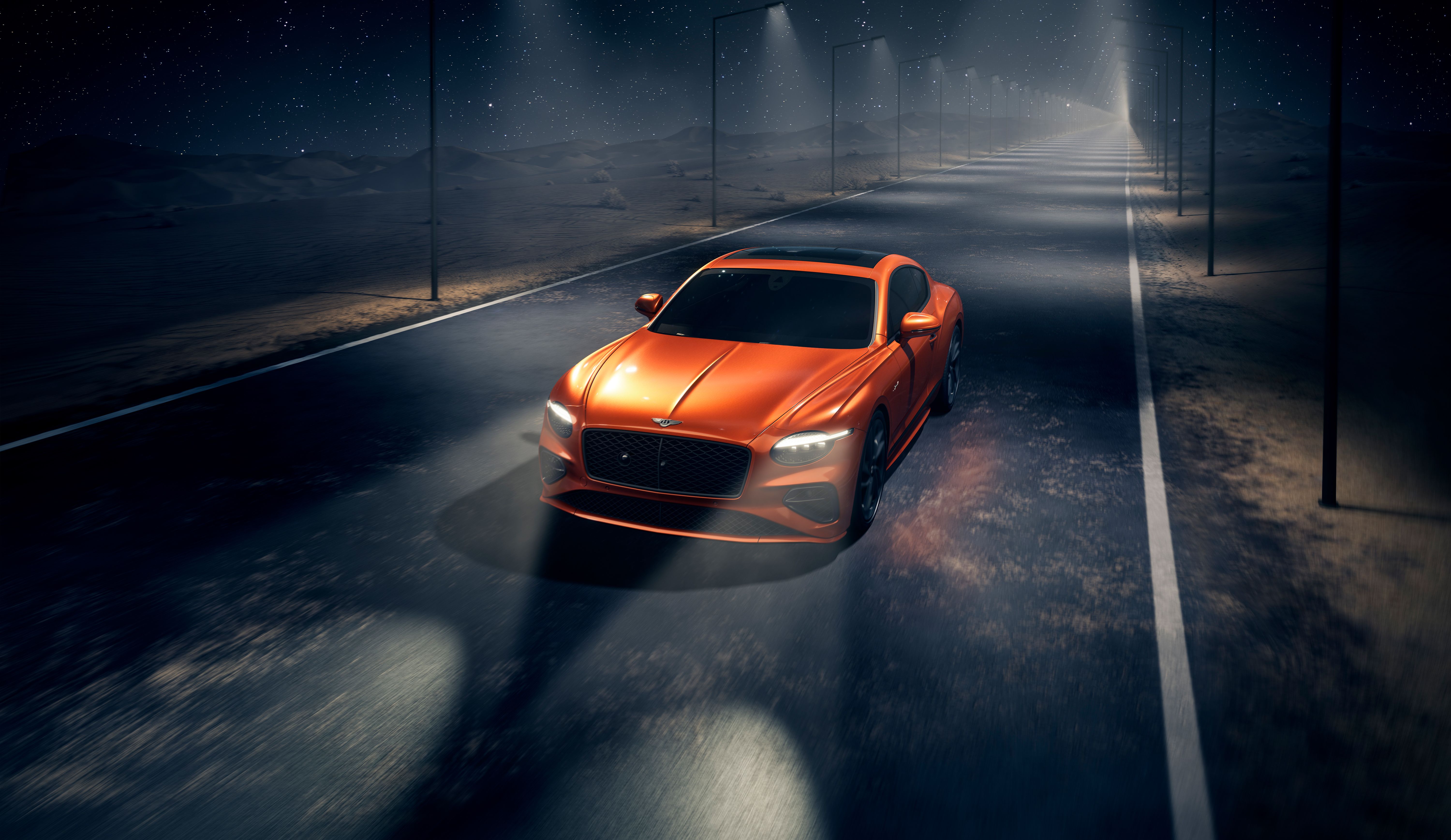 6000x3475 Bentley Continental GT Speed Wallpaper 4K, Night time