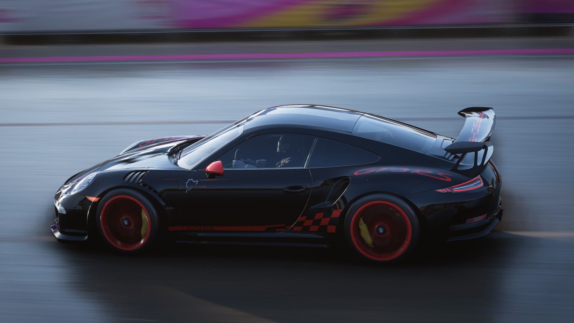 1920x1080 Black or White? Or perhaps both?? Porsche 911 GT3RS livery based on the 997 stripes for the 2016 model GT3RS. Black (133 980 568) and White (168 437 893)