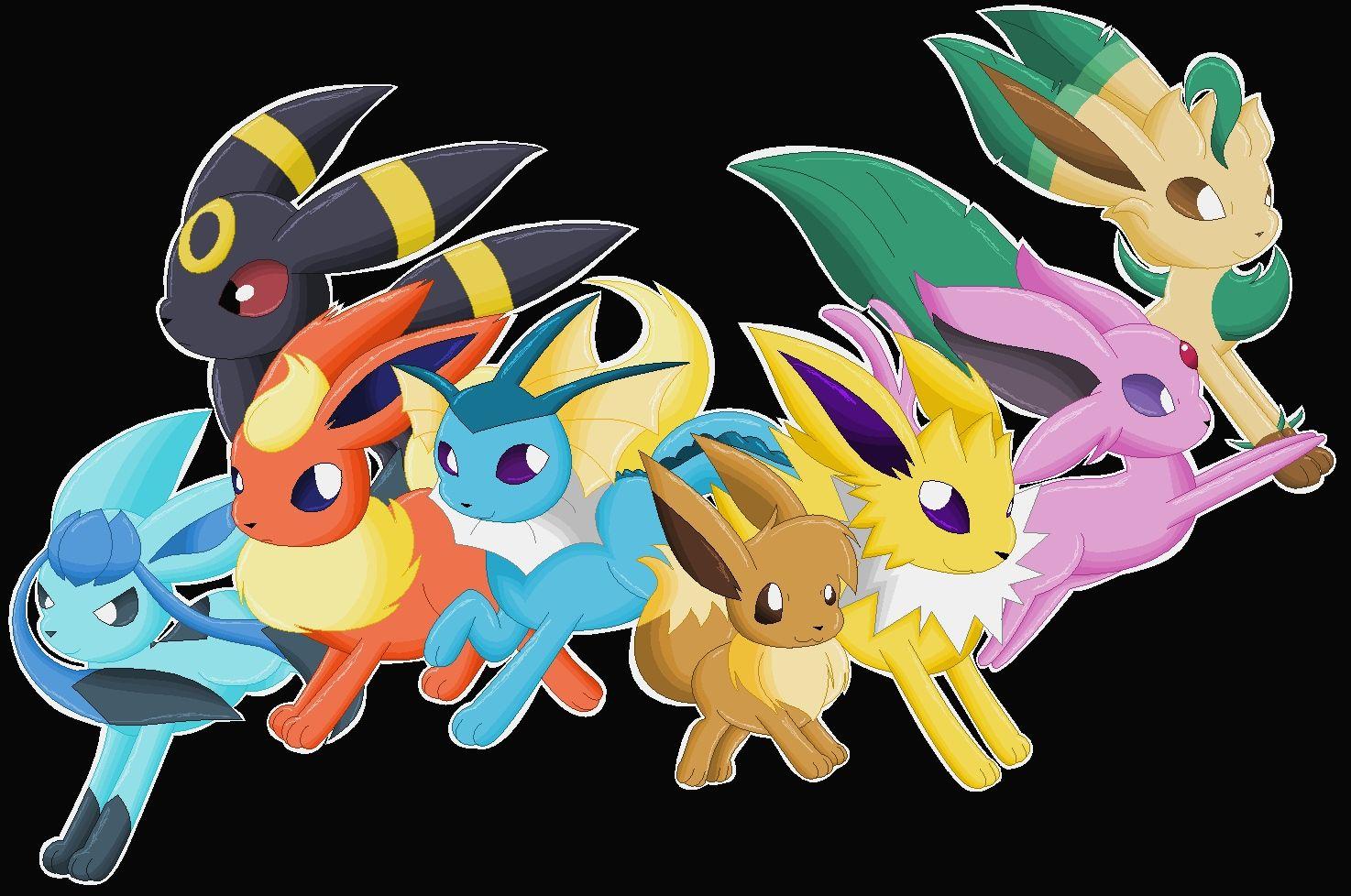 Pixilart - shiny Eevee evolutions by insaitysBFF