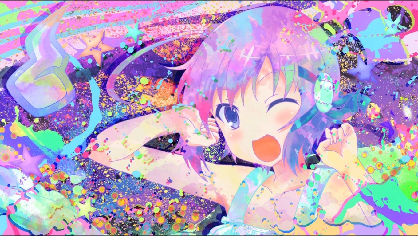 1360x768 Colorful Vivid Girls Wallpaperx768