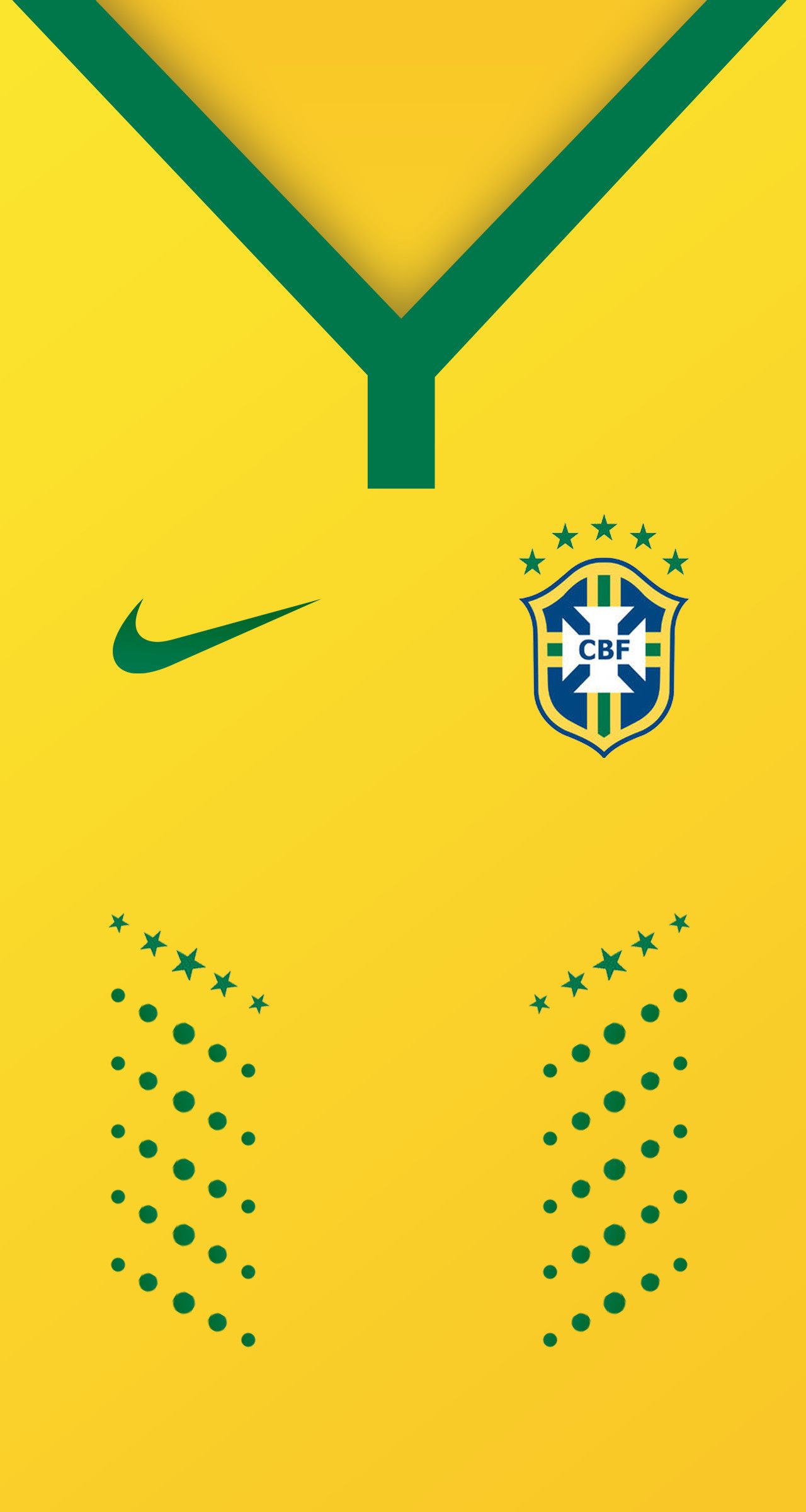 1280x2400 Brazil Soccer Wallpaper