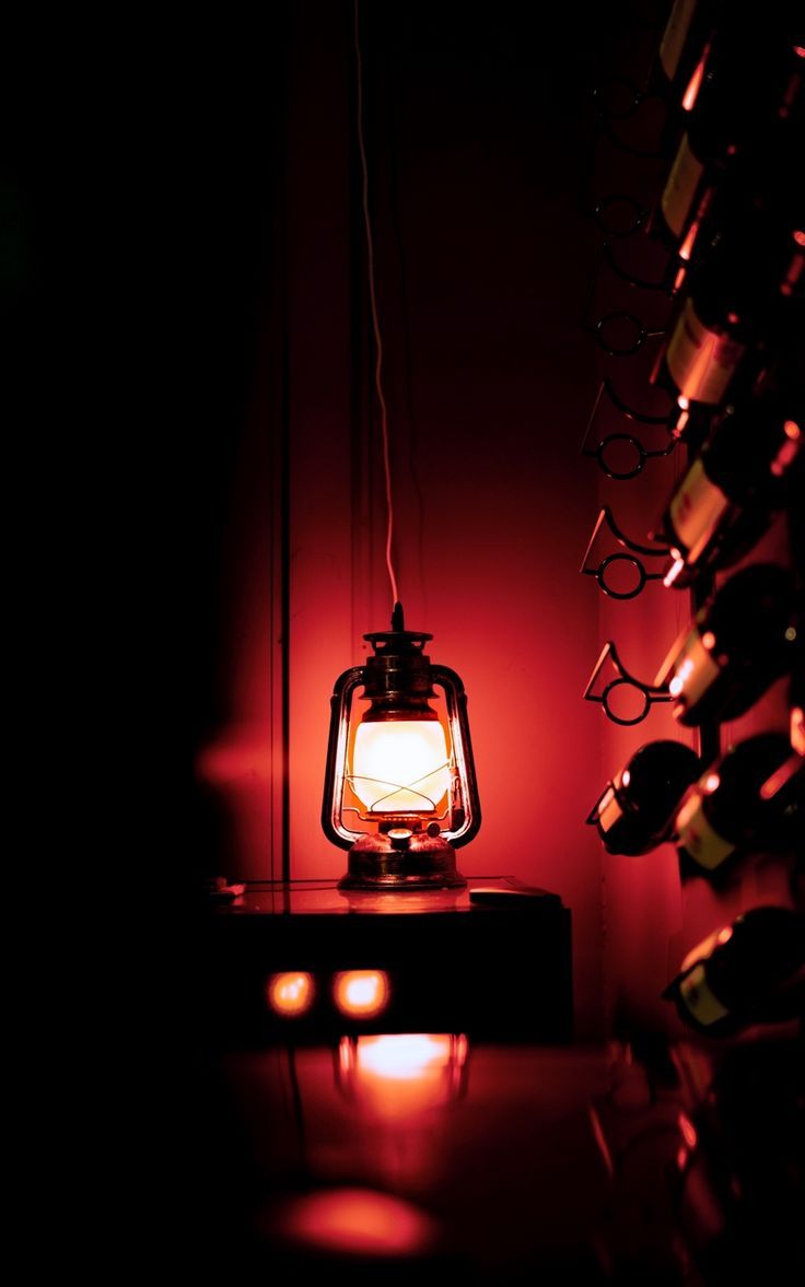736x1177 Wallpaper red lamp neon dark