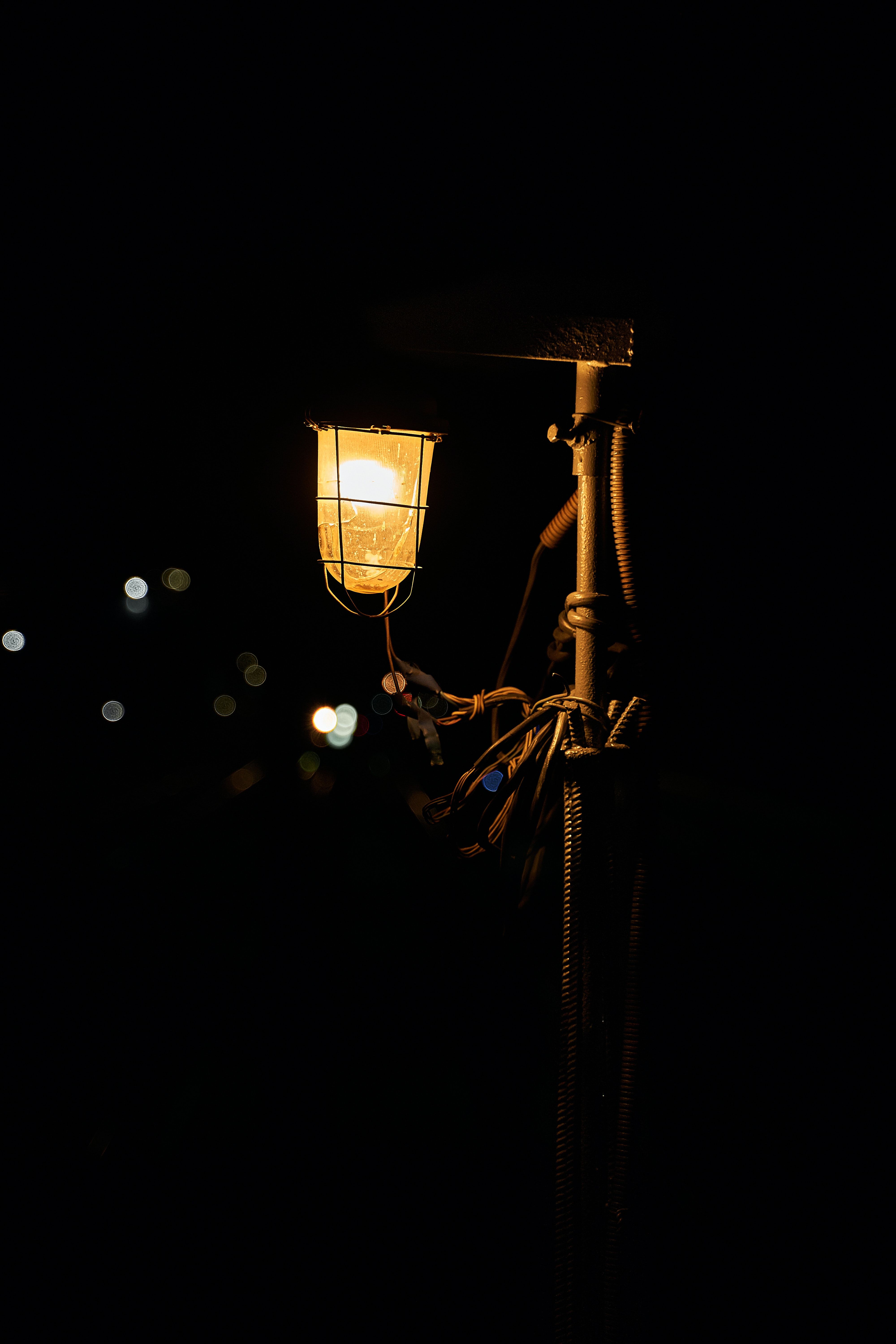 4000x6000 Dark Lamp Wallpaper