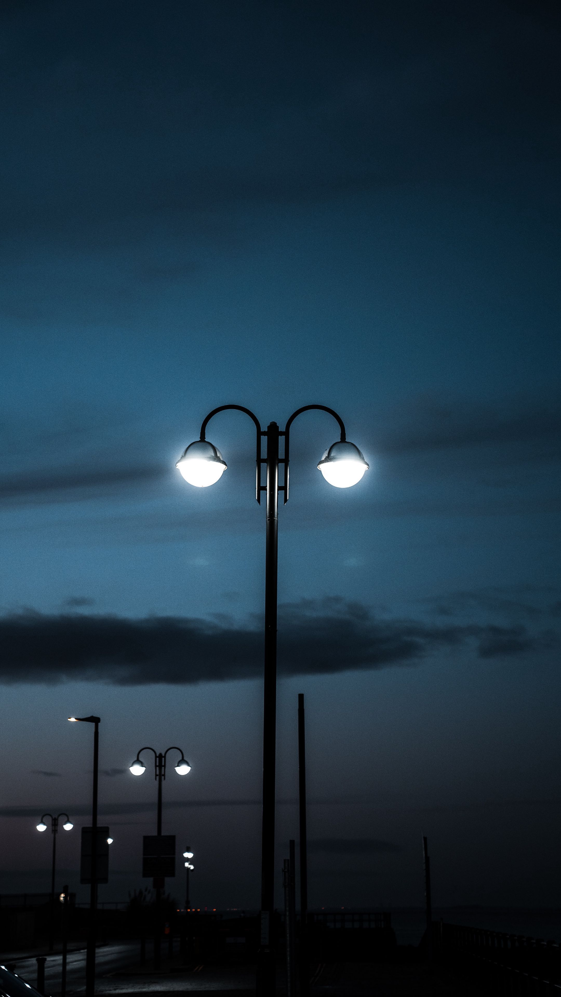 2160x3840 Download wallpaper 2160x3840 lamp posts, night, lighting, dark samsung galaxy s s note, sony xperia z, z z z htc one, lenovo vibe HD background