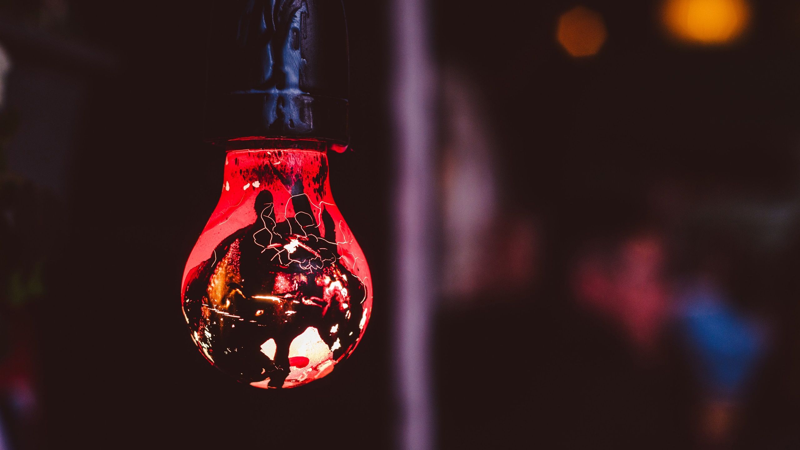 2560x1440 Wallpaper Lamp lighting, darkness 3840x2160 UHD 4K Picture, Image