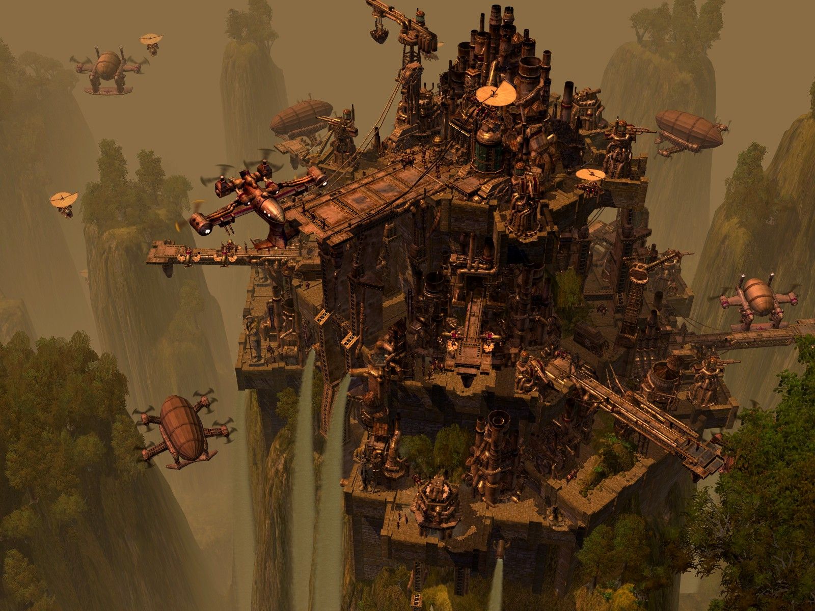 1600x1200 Phone wallpaper: Steampunk, Sci Fi, Building, City 246372