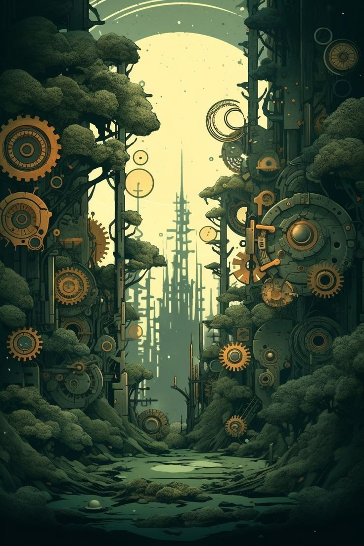 736x1104 Mechanical Forest