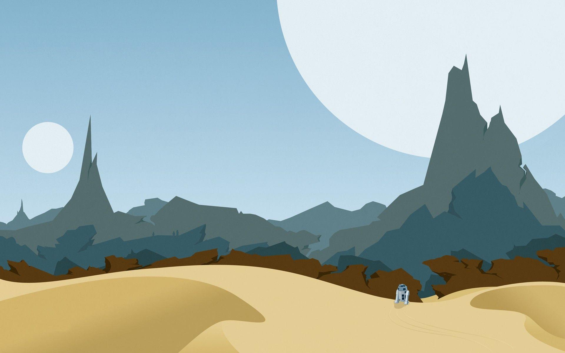 1920x1200 nature, Minimalism, Star Wars, R2 D2 Wallpaper HD / Desktop and Mobile Background