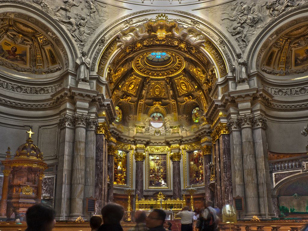 1024x768 Berliner Dom interior. The inside of Berlin Cathedral