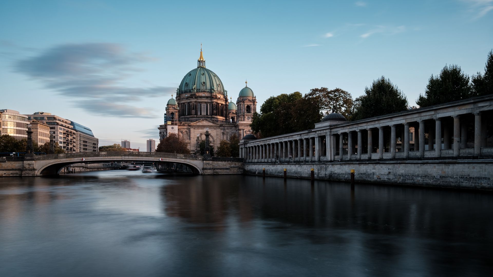 1920x1080 Download wallpaper 1920x1080 berlin cathedral, cathedral, river, architecture, germany full hd, hdtv, fhd, 1080p HD background