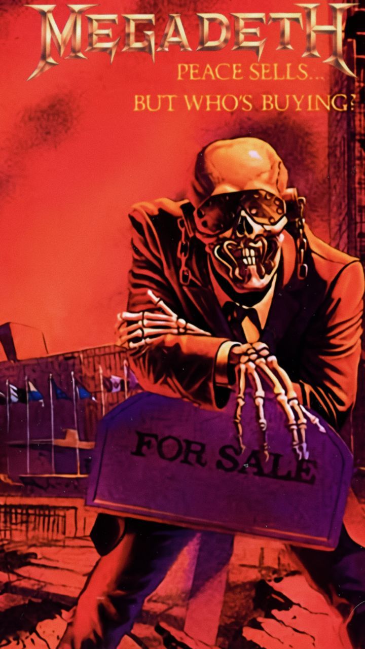 720x1280 Peace Sells. Megadeth vic rattlehead, Vic rattlehead mask, Vic rattlehead art
