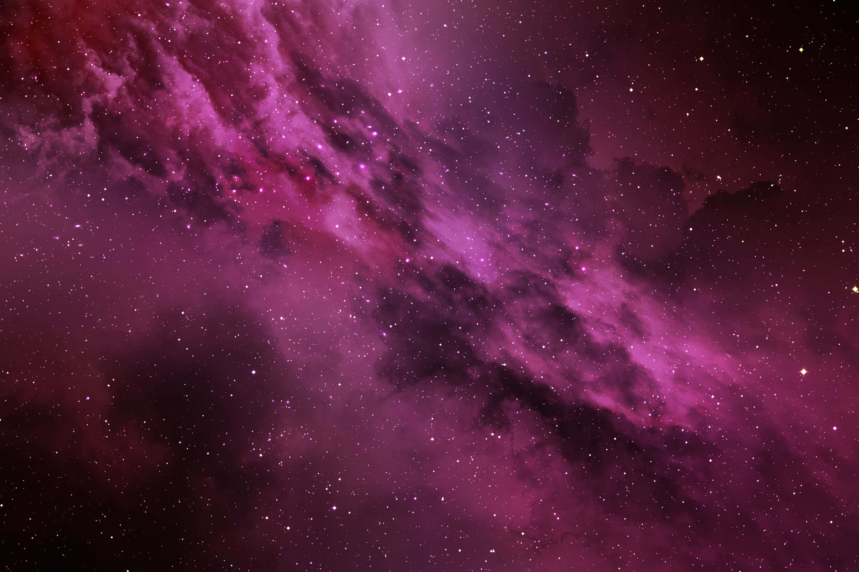 3000x2000 Download Magical Pink Stars in the Night Sky Wallpaper