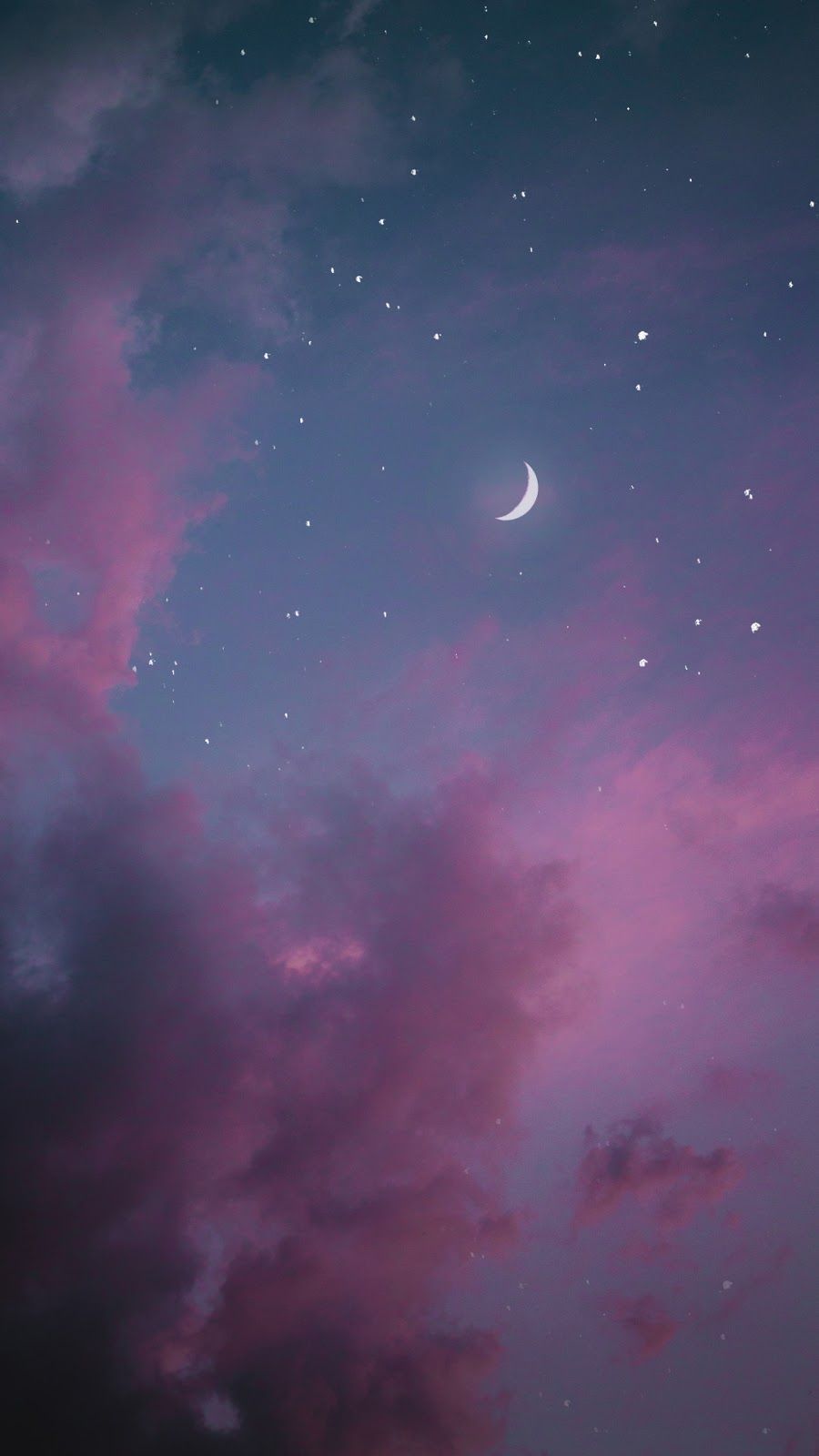 900x1600 Pink Night Sky Wallpaper