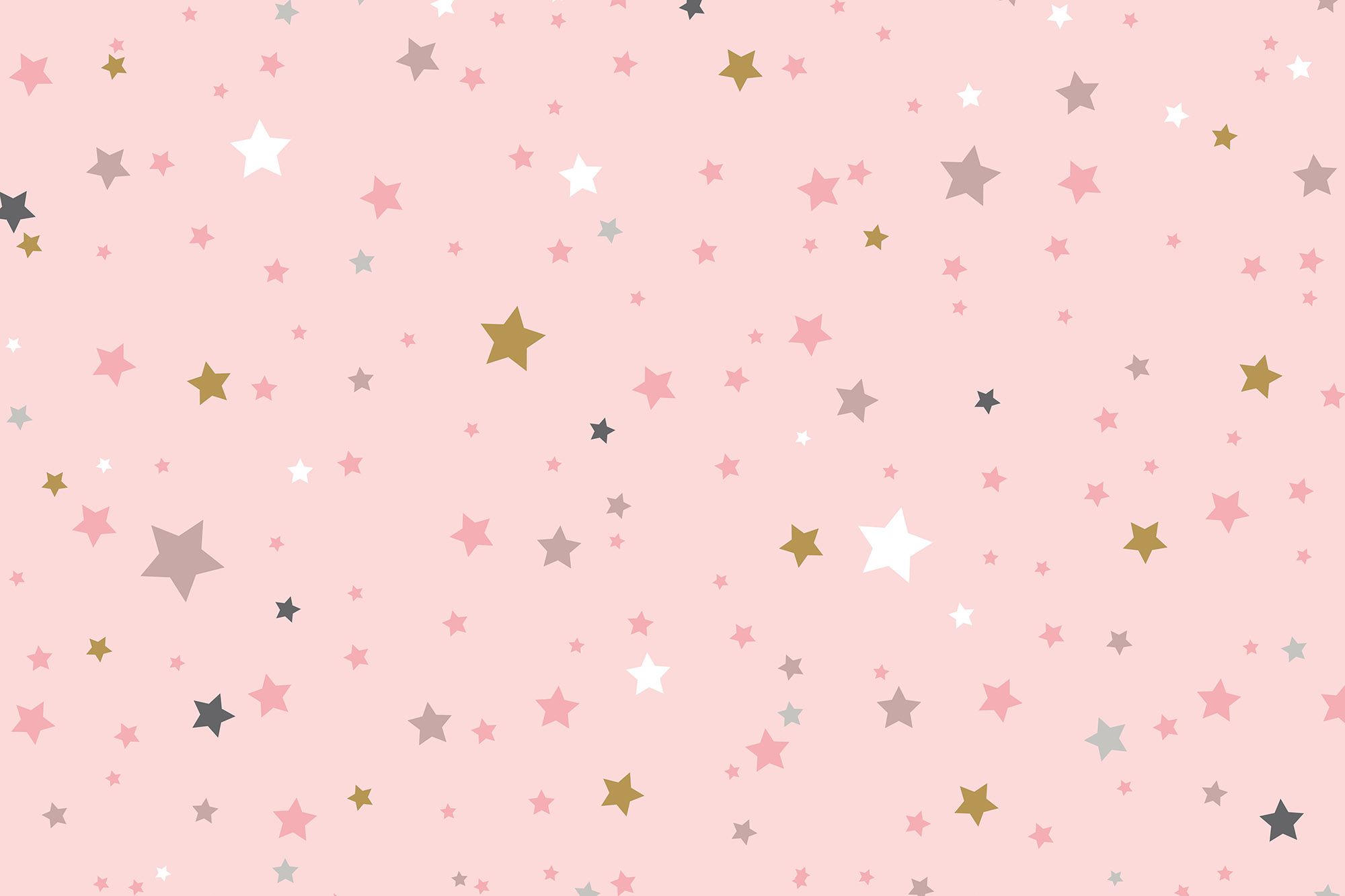 2000x1333 Pink Stars Wallpaper Mural Wallpaper Murals