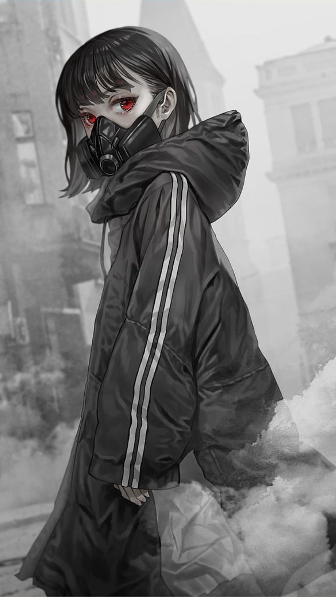 1080x1920 Dark Anime Girl Mobile Wallpaper