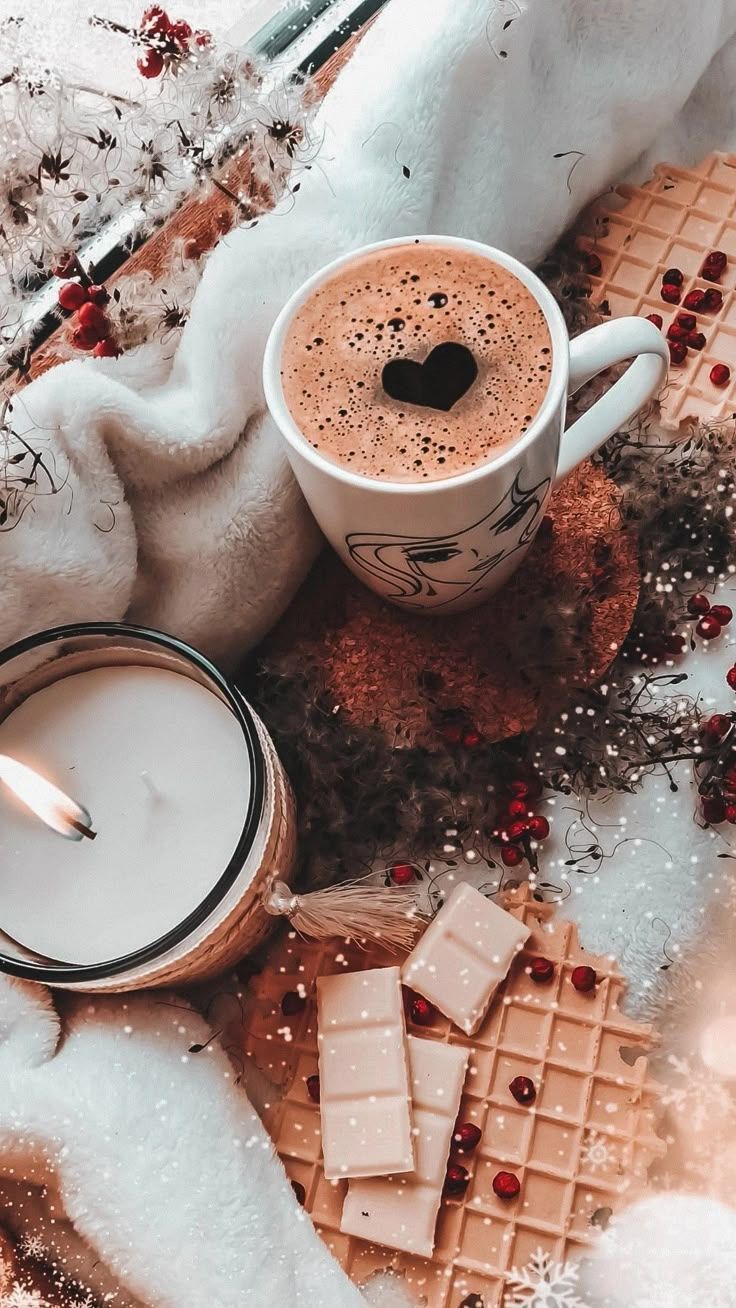 736x1308 Cozy Christmas Hot Chocolate. Christmas coffee aesthetic wallpaper iphone, Winter coffee wallpaper iphone, Winter coffee