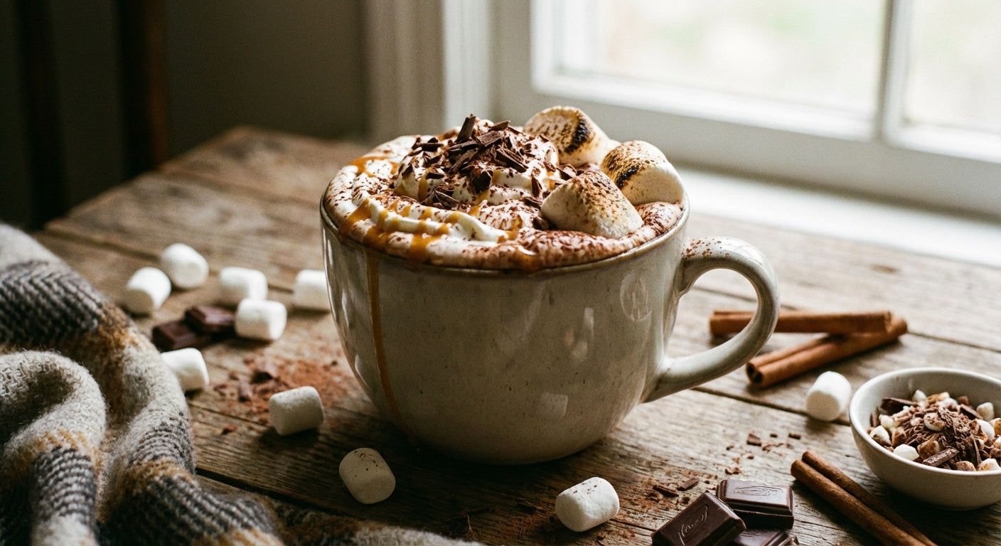 1408x768 Hot Chocolate Toppings: 15 Creative Ideas for 2026