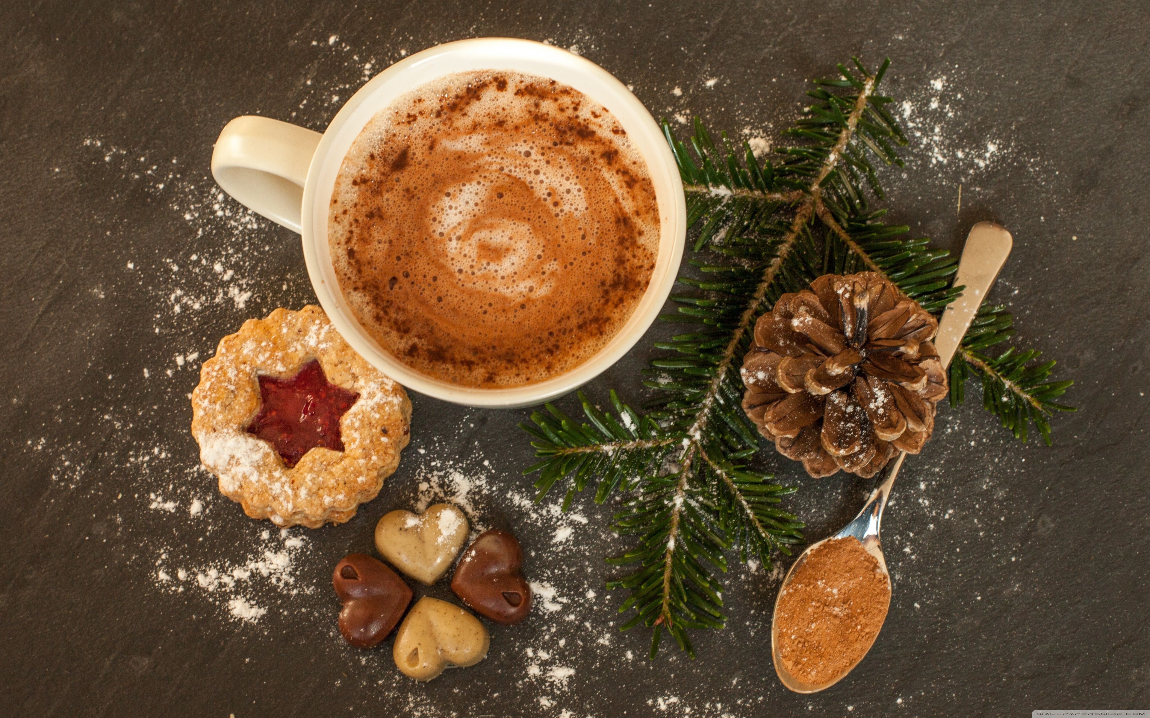 3840x2400 Christmas Hot Chocolate 4K UHD Wallpaper for UltraHD Desktop and TV : Widescreen and UltraWide Display : Smartphone and Tablet Devices