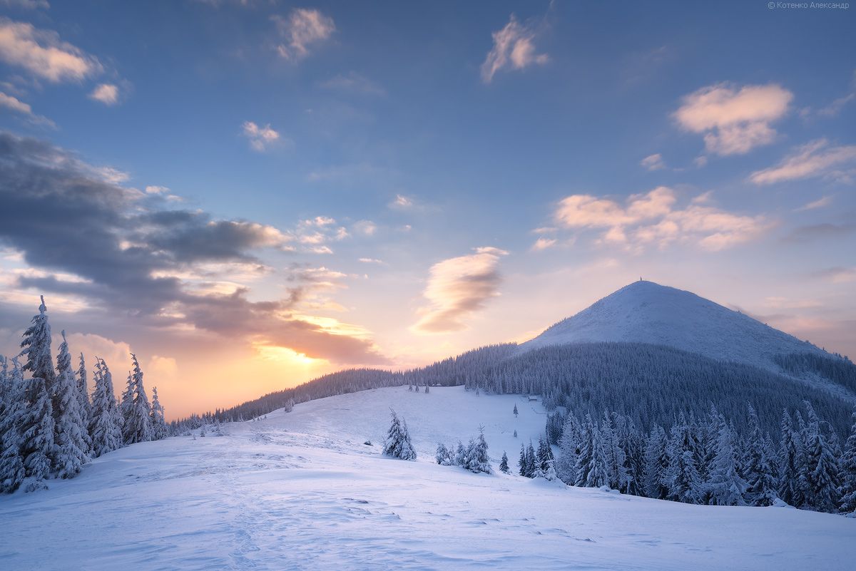 1200x801 The mountain ranges of Gorgany in winter · Ukraine travel blog