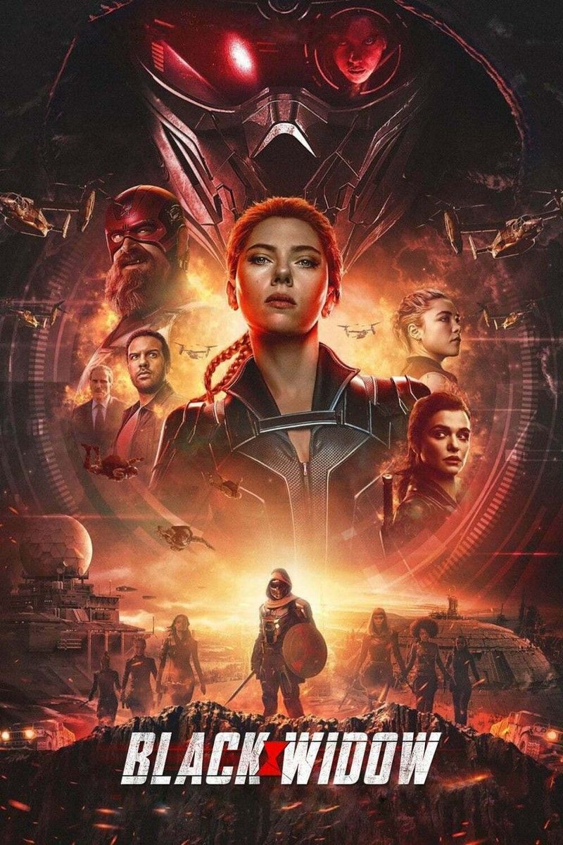 800x1200 Black Widow (2021) Movie Film Poster Art Print