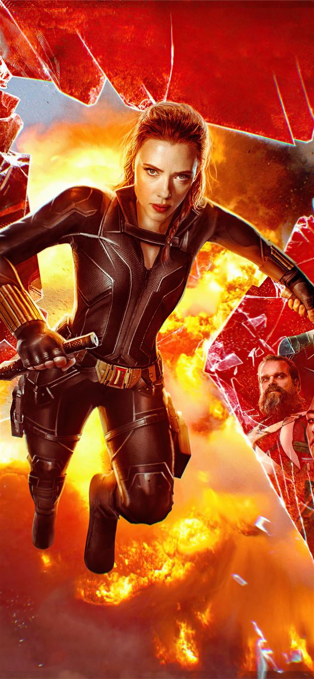 640x1385 black widow 2021 poster iPhone 11 Wallpaper Free Download