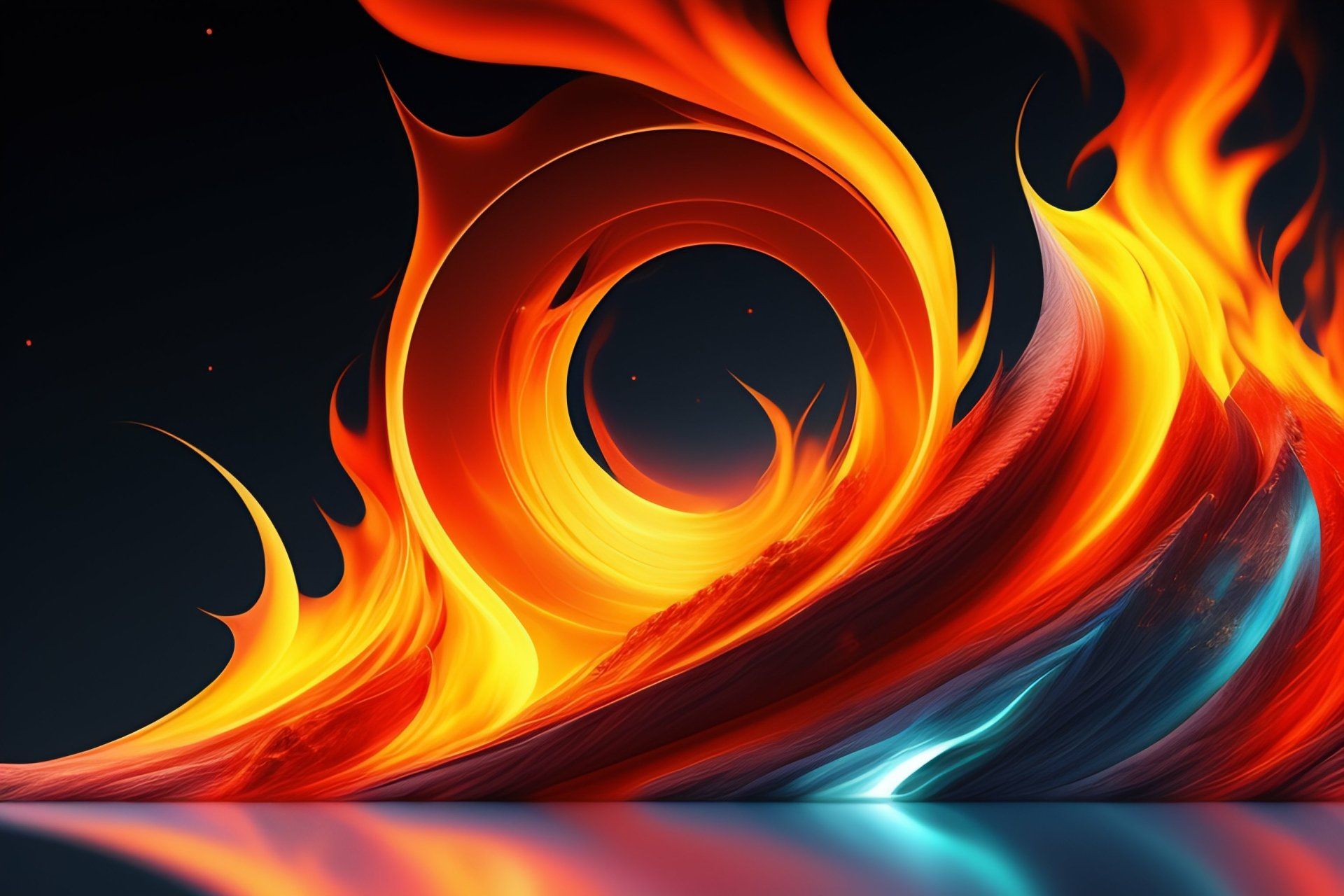 1920x1280 Blazing AI Flames: HD Fire Art Wallpaperx2048