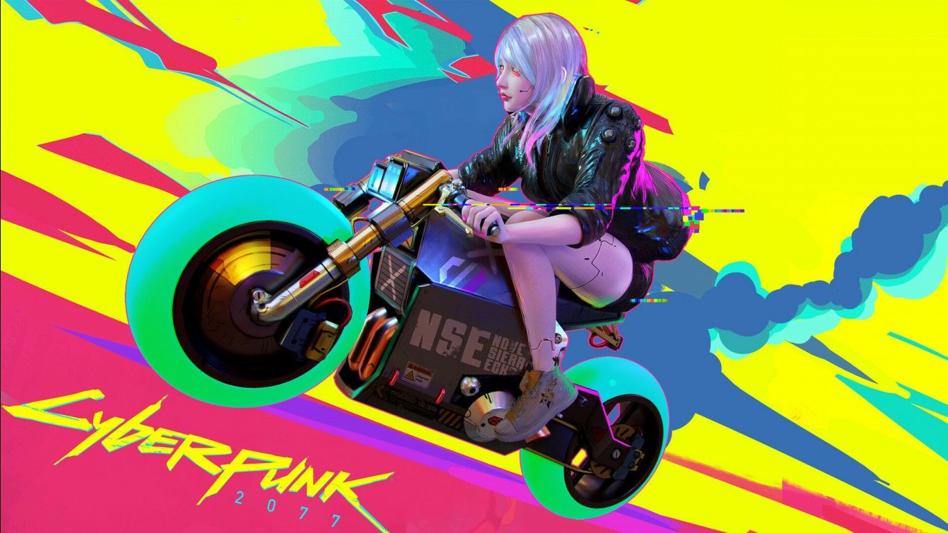 1366x768 Lucy HD Cyberpunk Edgerunners Wallpaper
