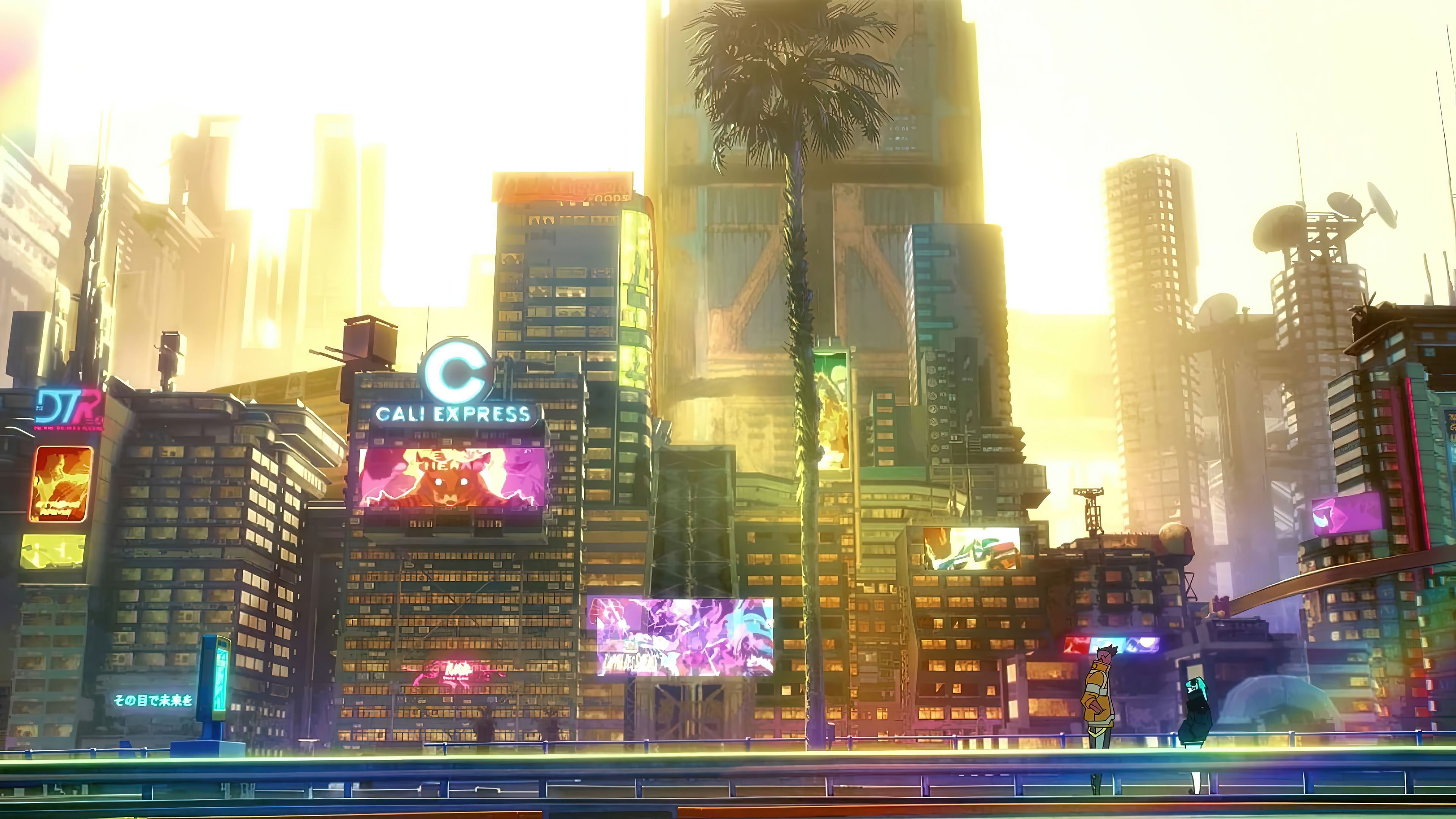 3840x2160 Cyberpunk: Edgerunners Night City Wallpaper 4K HD PC i