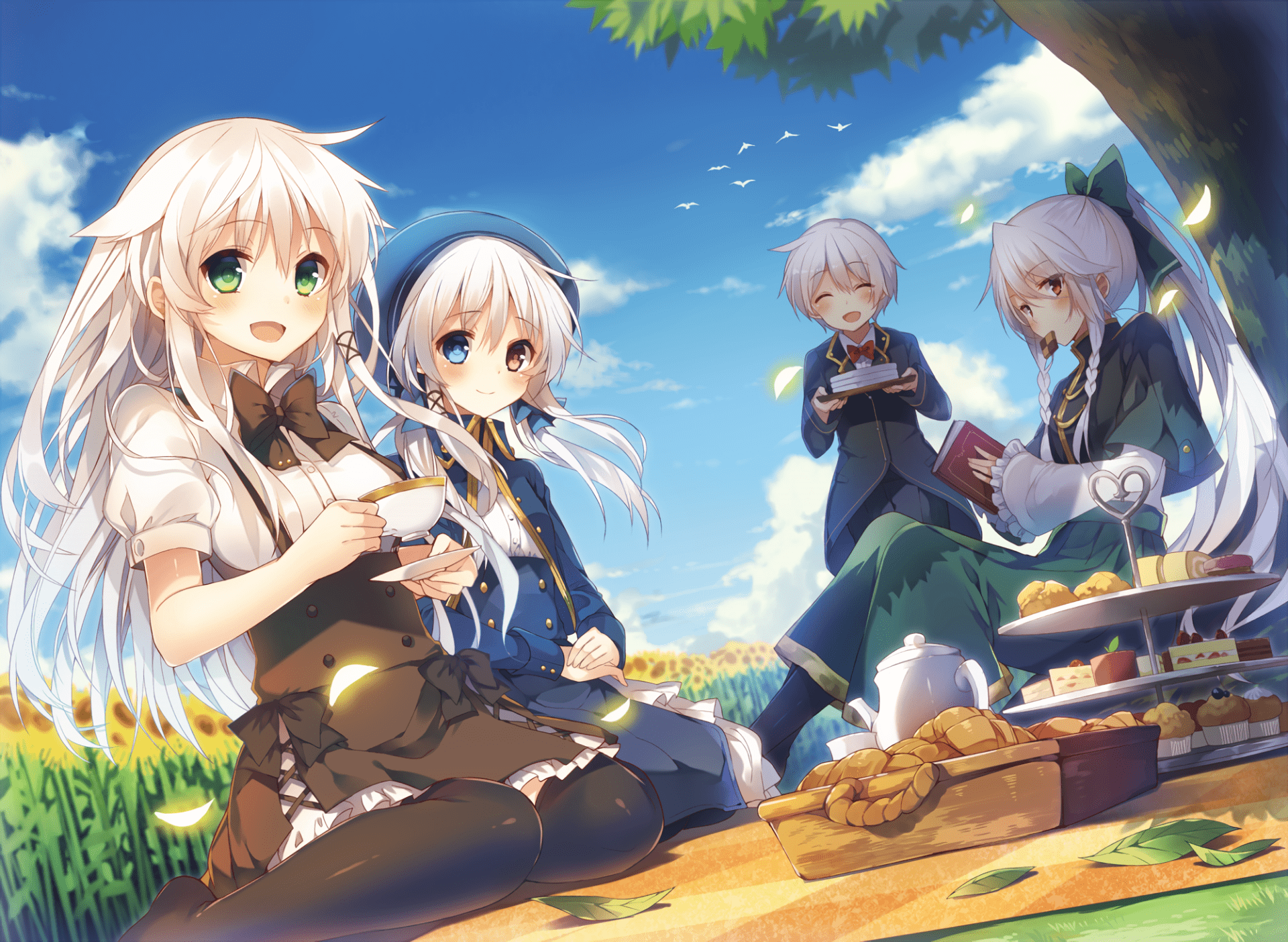 1920x1404 Anime Picnic HD Wallpaperx1462