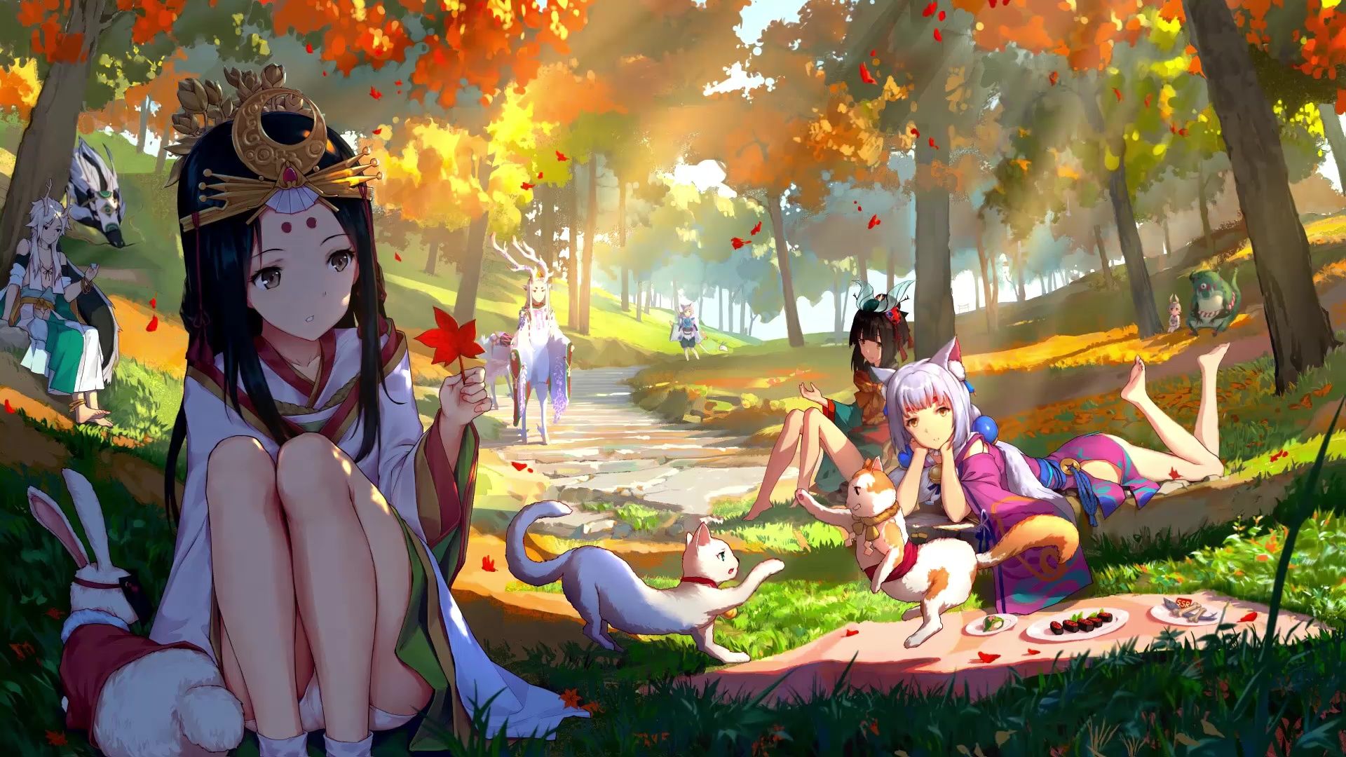 1920x1080 Anime Girls Live Wallpaper, Animated Wallpaper