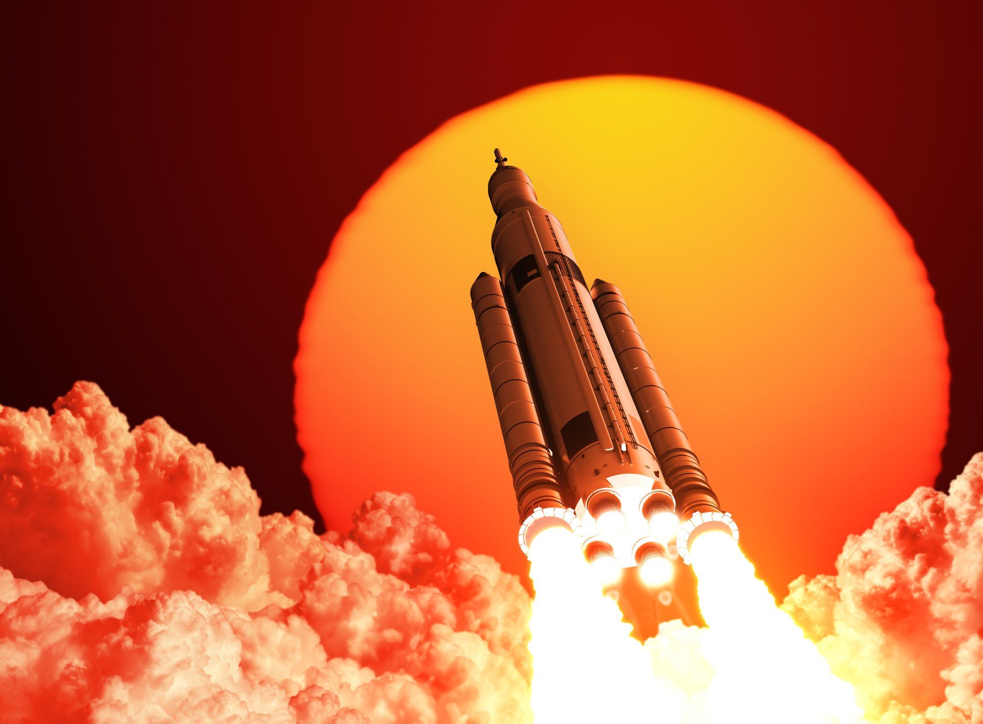 1920x1414 4K Ultra HD Sci Fi Rocket Launch Wallpaperx4420