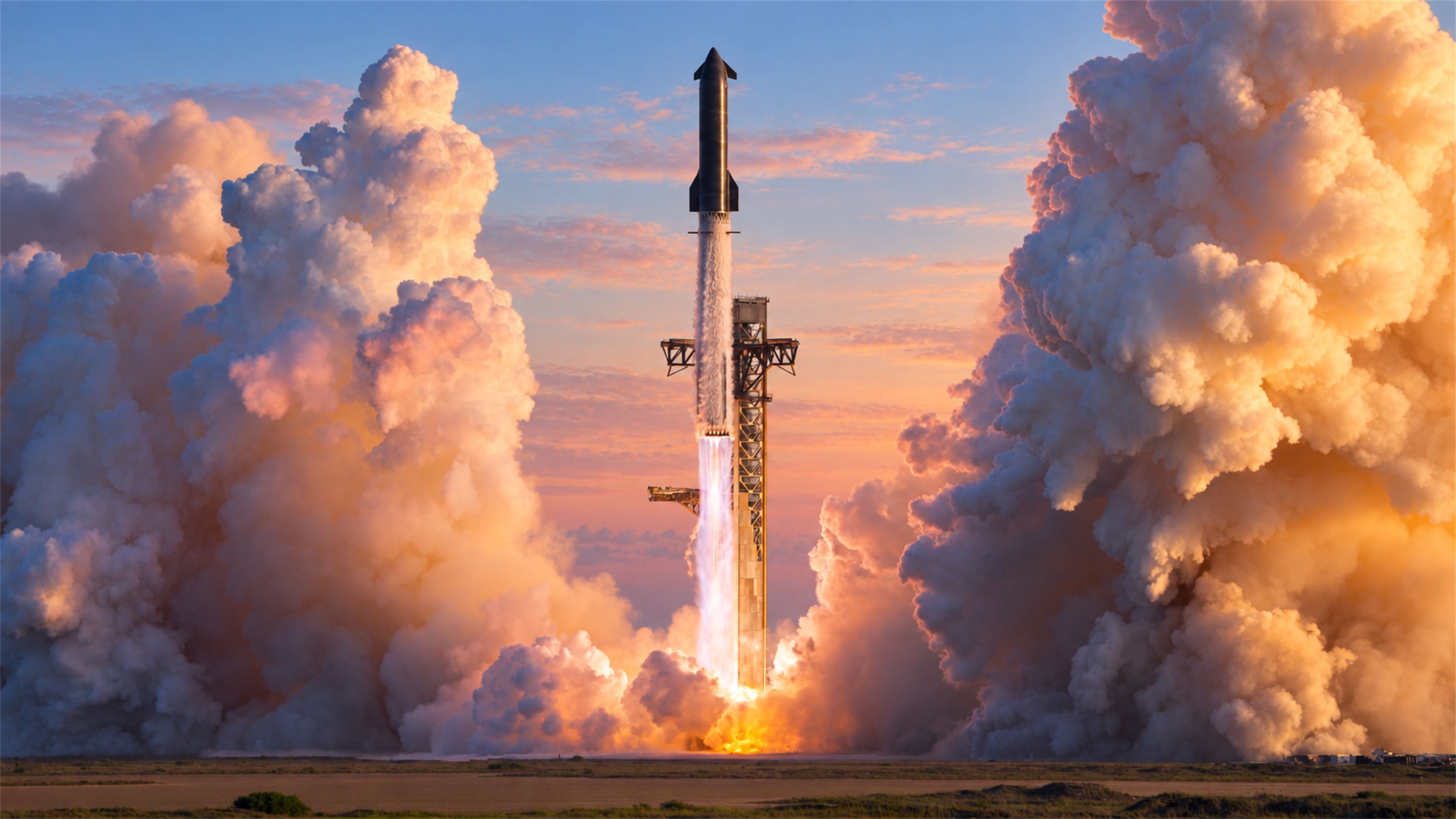 3840x2160 SpaceX Starship wallpaper for iPhone and desktop