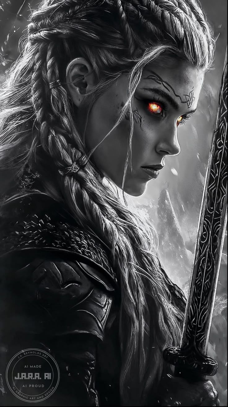 736x1313 Viking woman tattoo. Norse valkyrie wallpaper, Viking valkyrie art, Fantasy female warrior