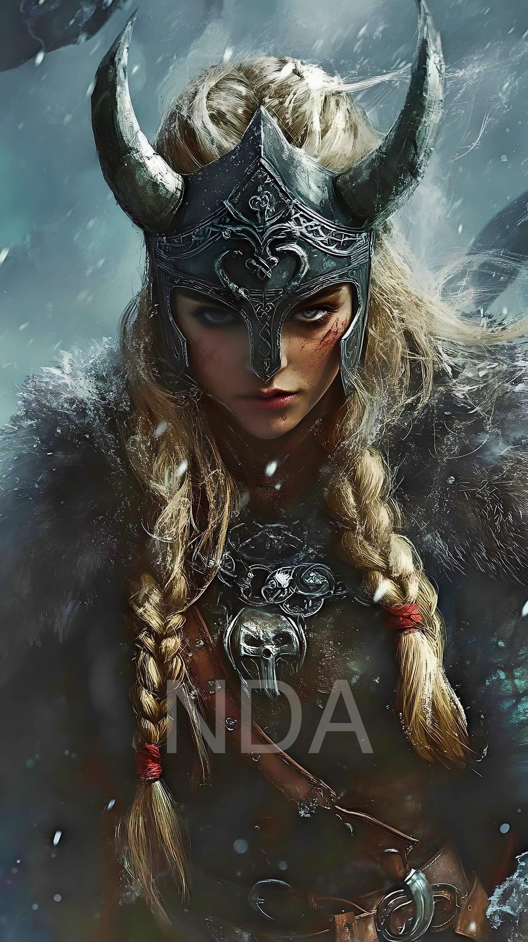 1080x1927 Viking Woman Art Print