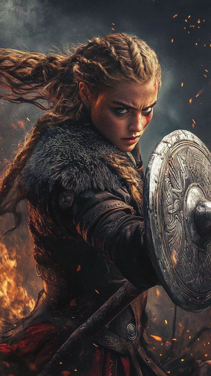 736x1313 Norse Mythology, Viking woman warrior