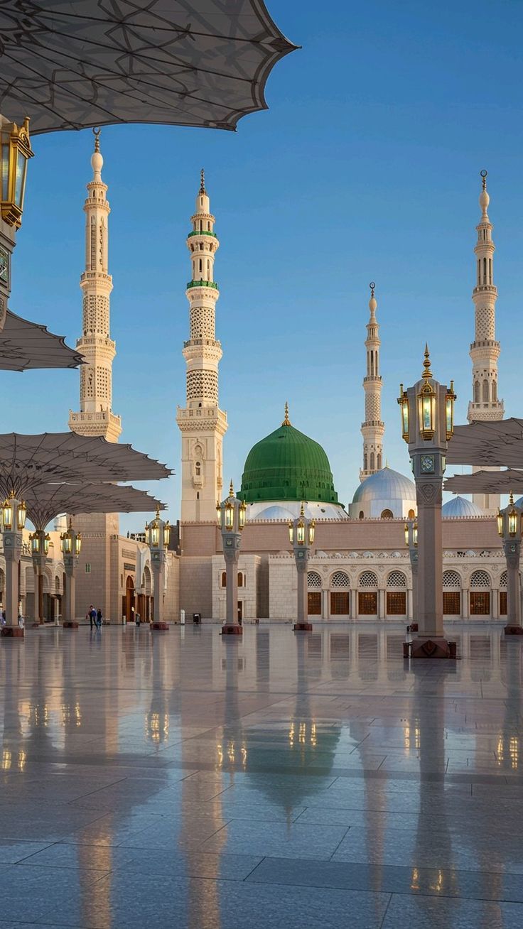 736x1308 Majestic Al Masjid An Nabawi At Sunset
