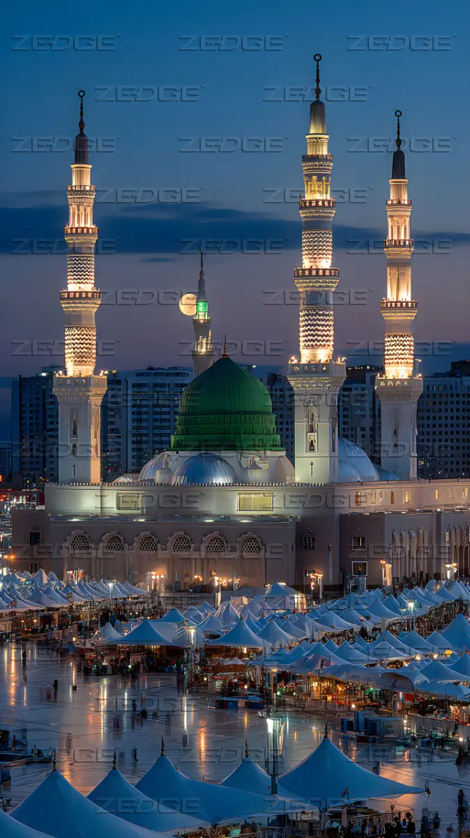 674x1203 Masjid an Nabawi wallpaper