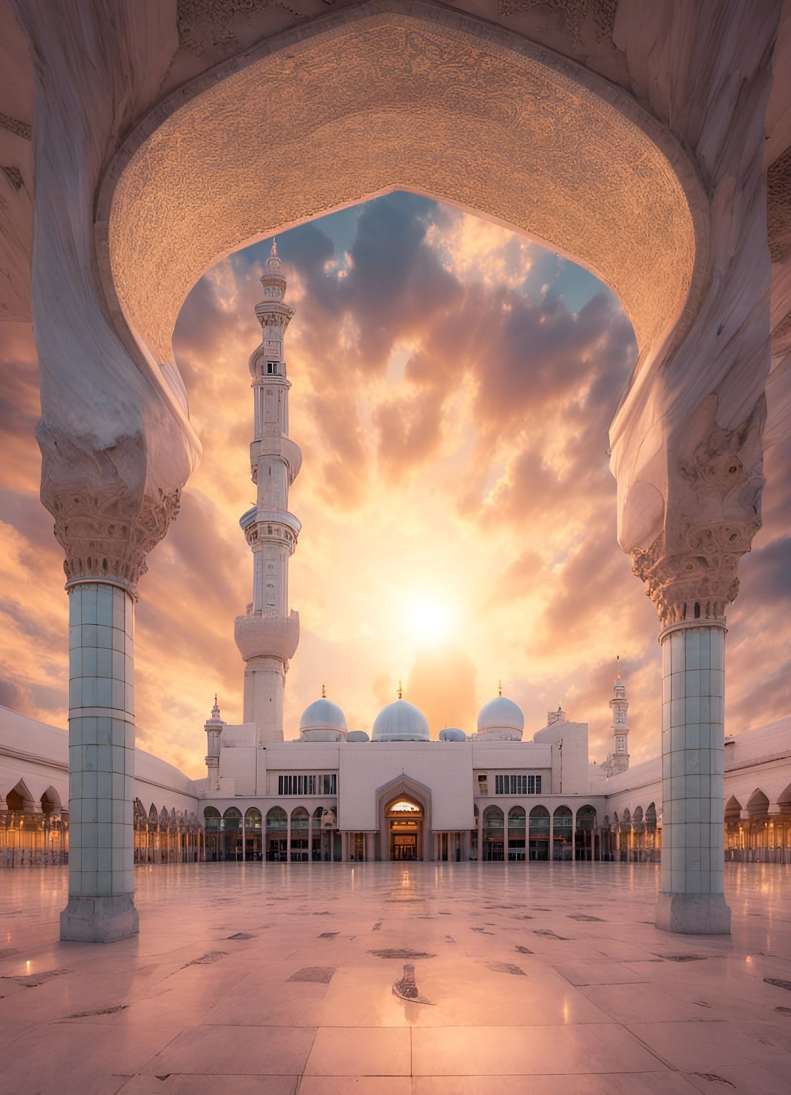 1600x2215 Al Masjid an Nabawi, Madinah Mosque wallpaper