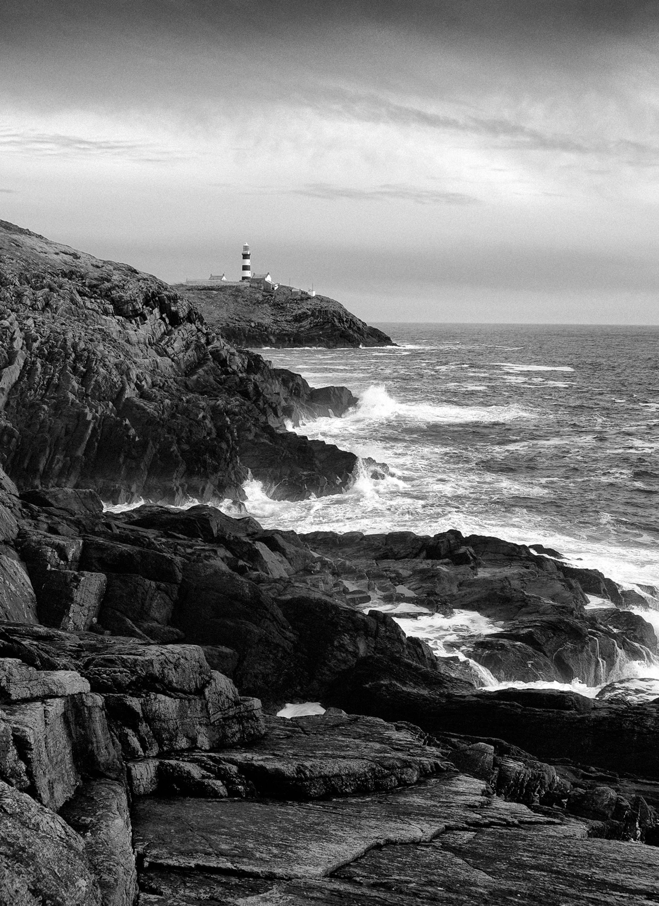 2182x3000 Old Head Lighthouse and white photo. Kinsale art Gallery