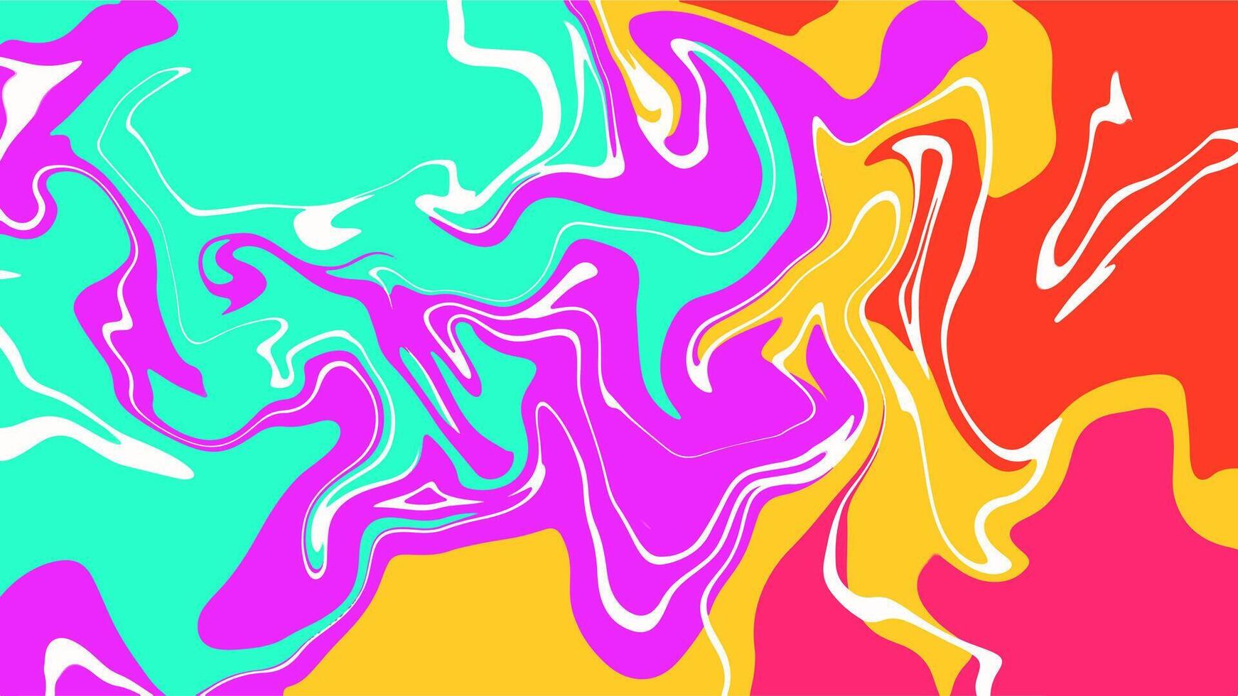 1742x980 Green, red, purple, and pink fluid art wallpaper, psychedelic neon color swirl pattern